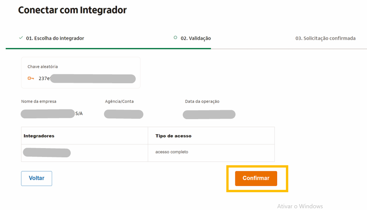 Passo 8 – Confirmar