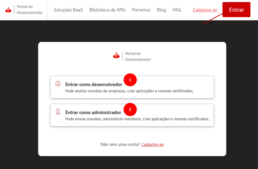Passo 2 – Entrar como administrador