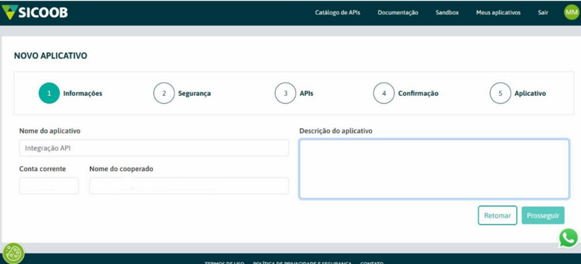 Passo 6 – Preencher dados do aplicativo