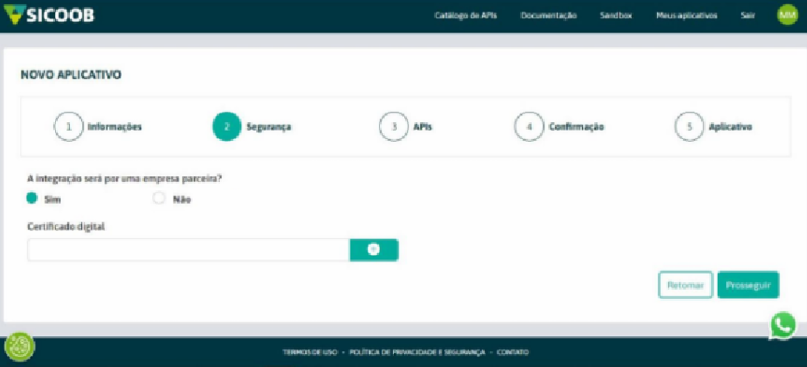 Passo 7 – Selecionar empresa parceira